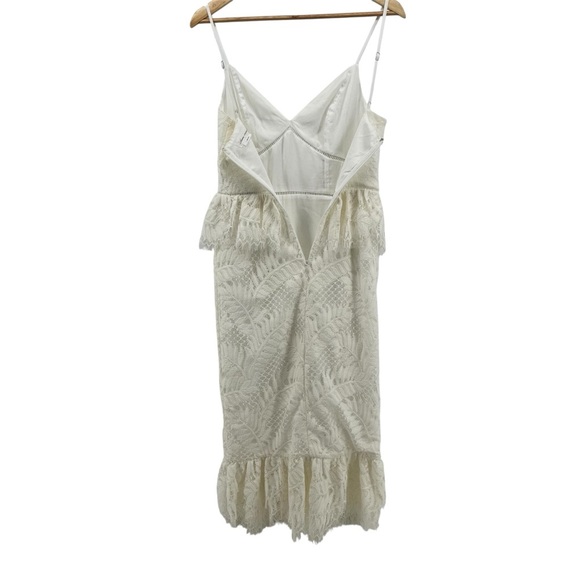 NEW LOVERS + FRIENDS Wanderlust White Lace Midi Dress Size Small - Picture 8 of 12
